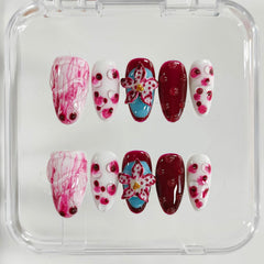 BRKYKGK easy application nails enable quick manicure without salon visits.