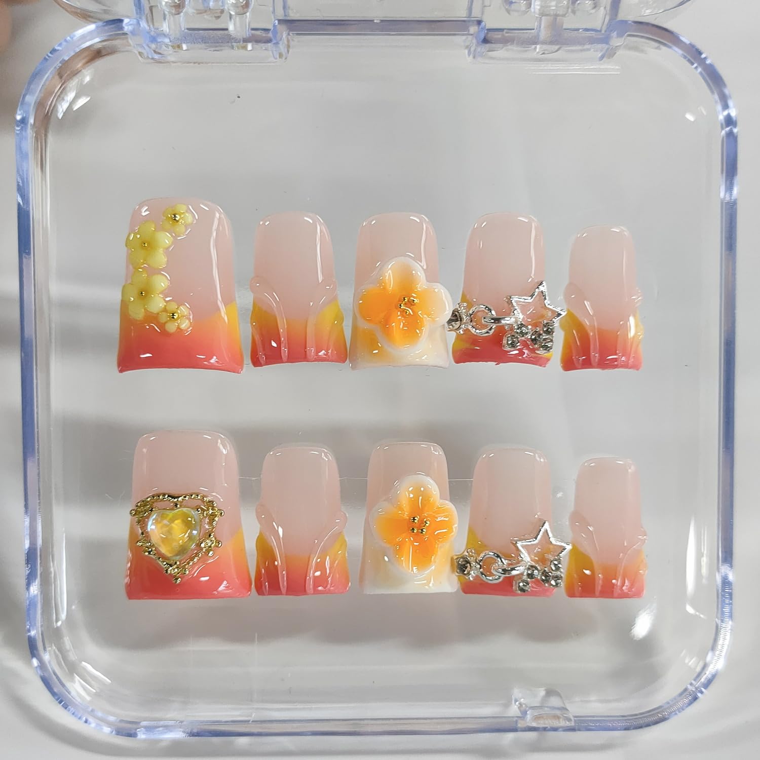 BRKYKGK easy at home application with press on nails
