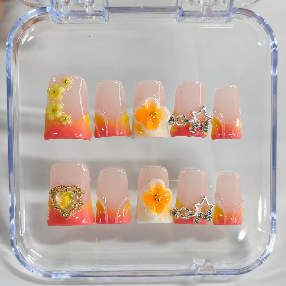 BRKYKGK easy at home application with press on nails