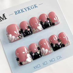 BRKYKGK handmade press-on nails with premium finish for a salon look