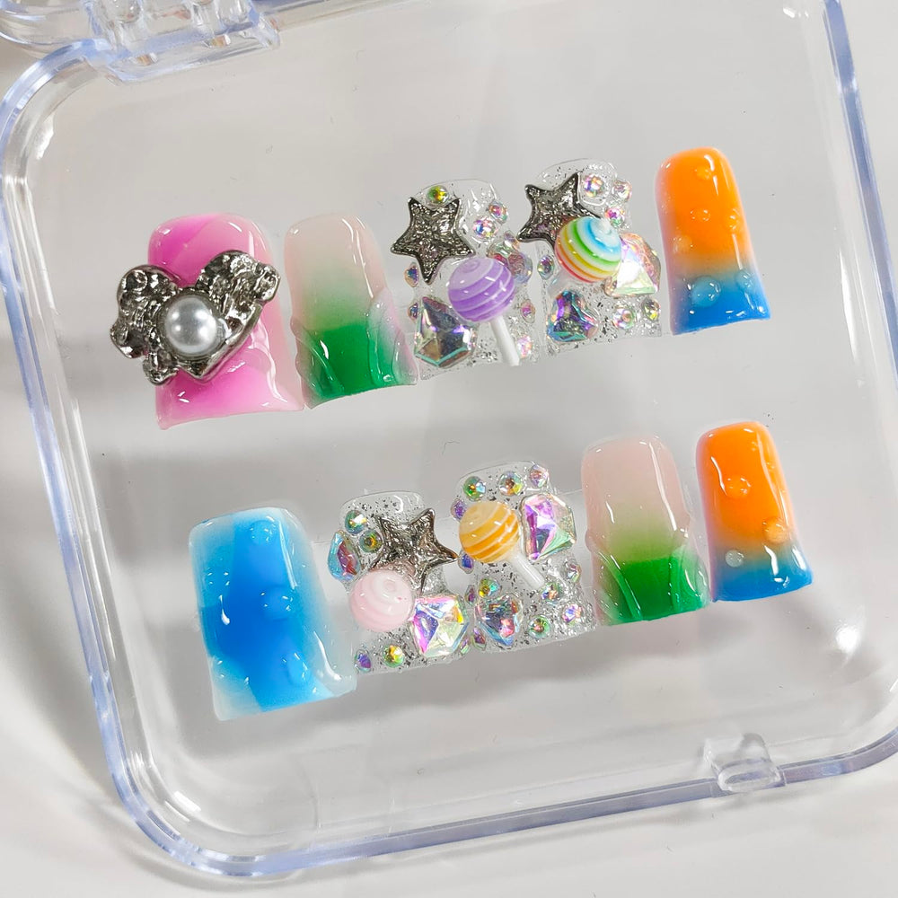 BRKYKGK jelly glue 24pcs included ensures quick, secure adhesion.