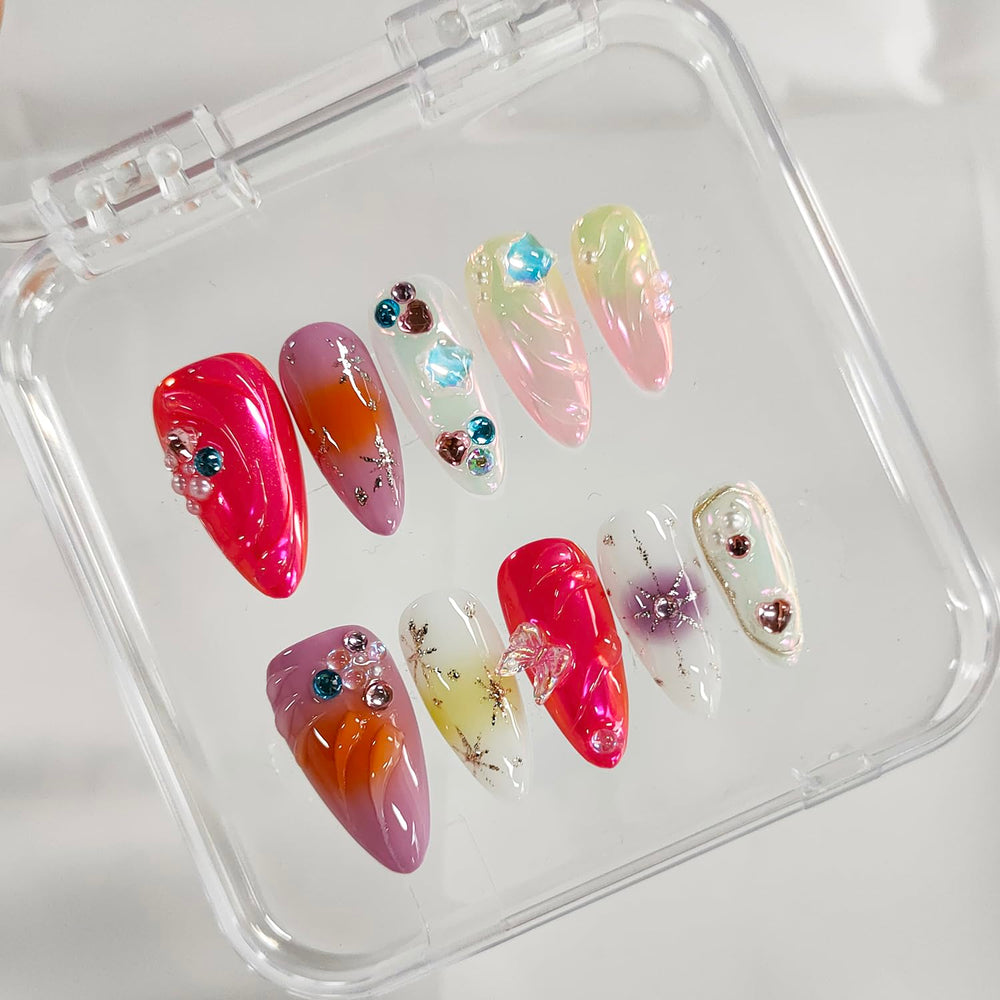BRKYKGK mini file and wooden stick help shape nails precisely.