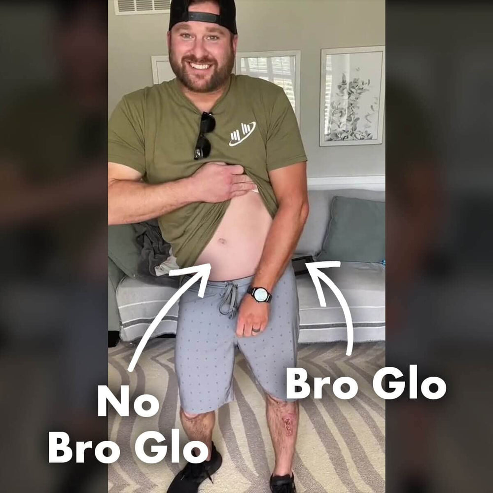 Bro Glo fast-drying formula dries quickly, reducing transfer to sheets and clothes.