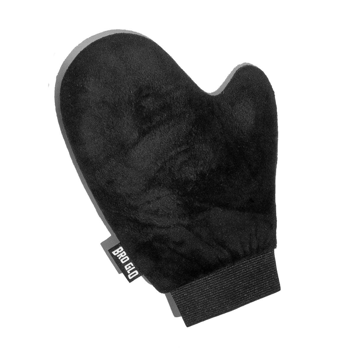 Bro Glo mitt ensures even coverage and mess-free application.