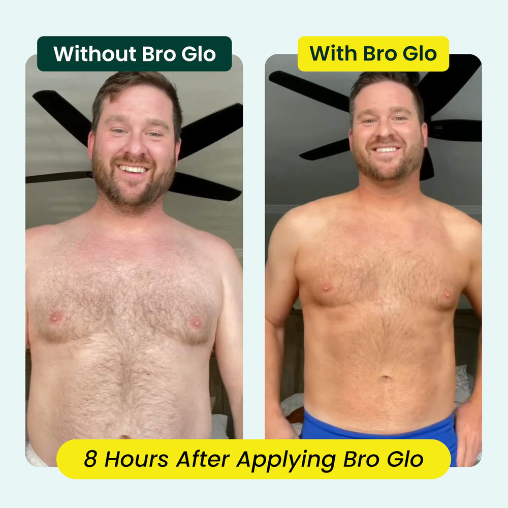 Bro Glo quick-drying foam delivers fast absorption and mess-free tanning.