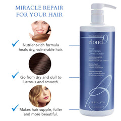Brocato Cloud 9 conditioner on hair delivering softness and smoother strands