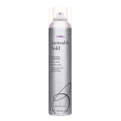 Brocato Moveable Hold hairspray bottle showing anti-humidity protection.