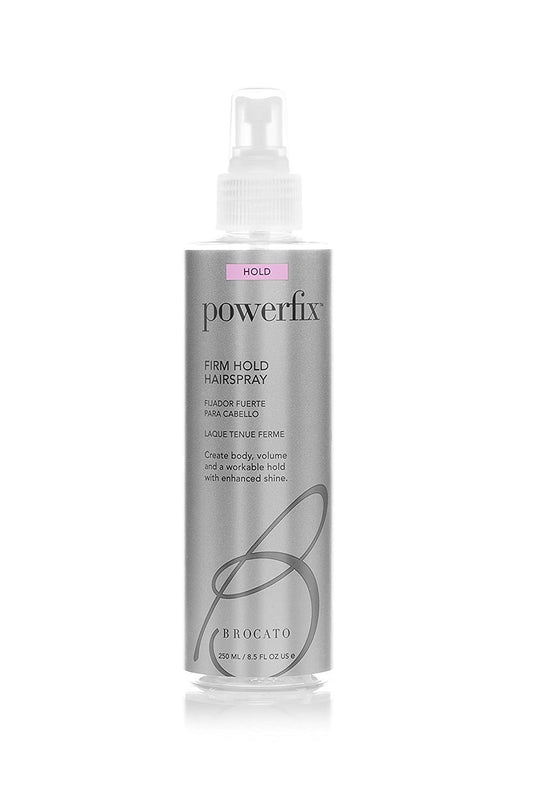 Brocato Powerfix bottle-pour shows firm hold without flaking