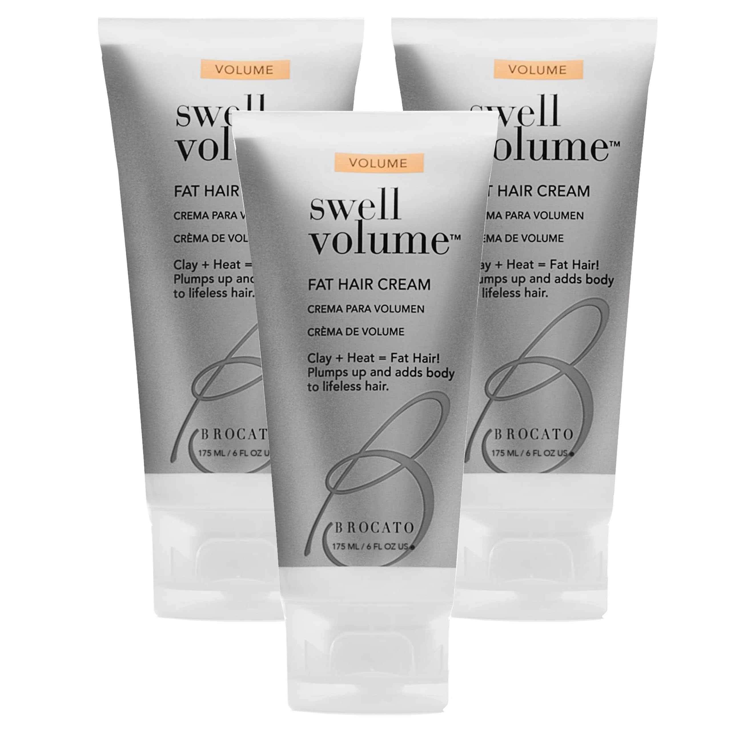 Brocato Swell Volume bottle pour showing easy application and lift