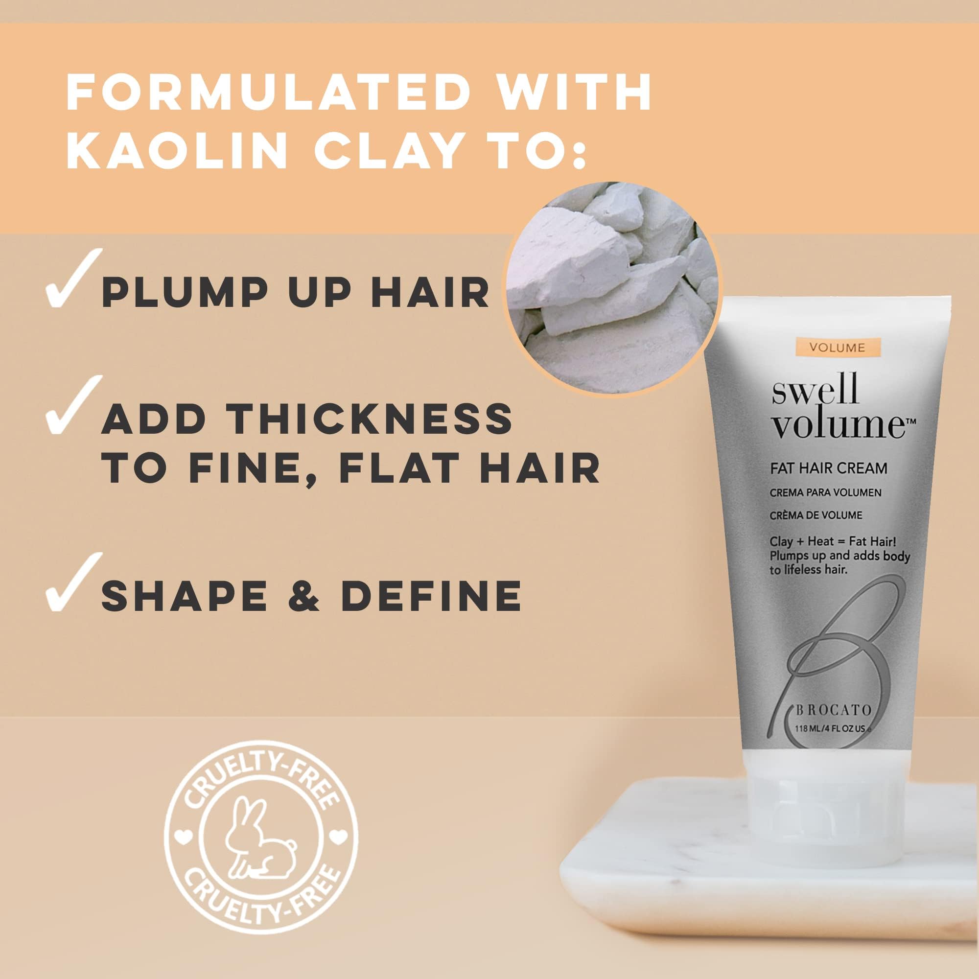 Brocato Swell Volume hair texture close-up highlighting plump strands