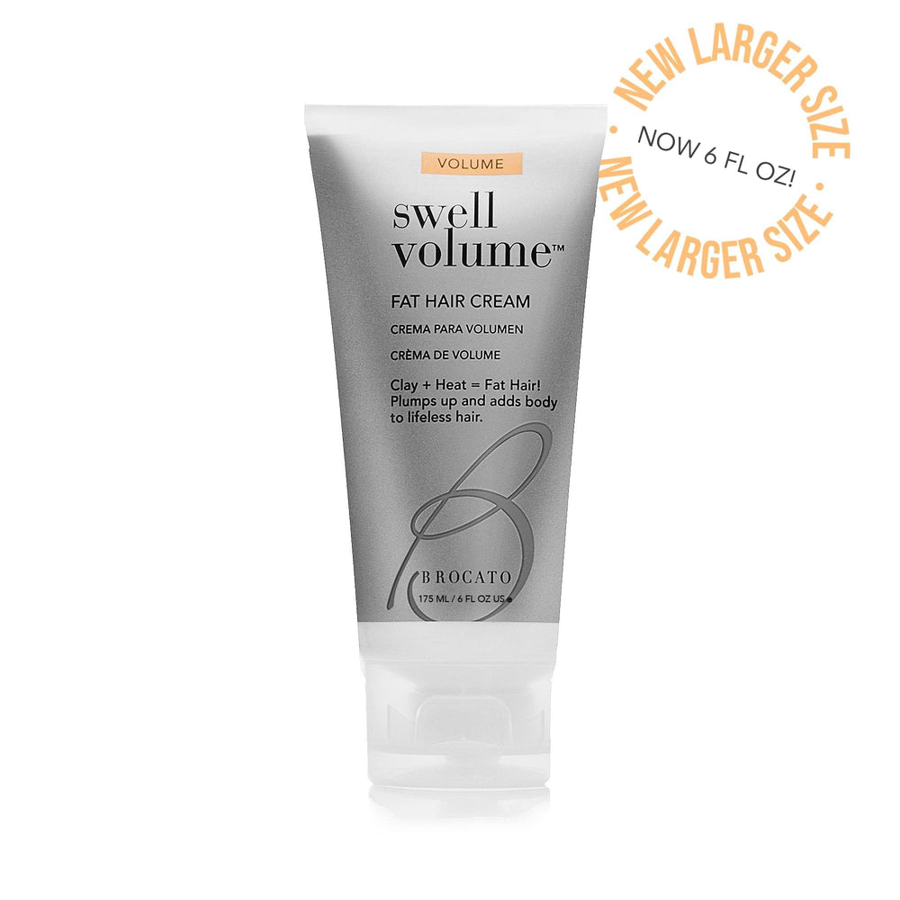 Brocato Swell Volume hands applying cream for even distribution
