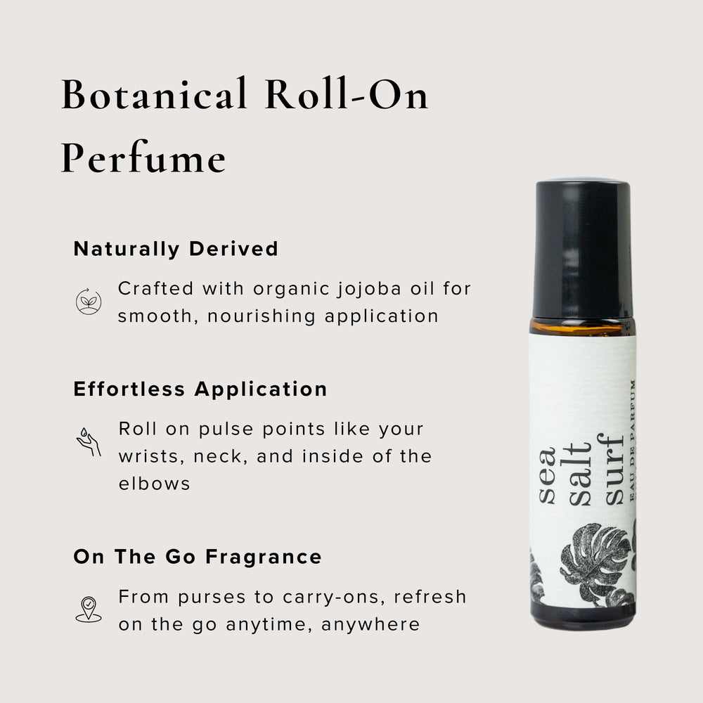 Broken Top Roll-On Perfume jojoba oil base detail conveys natural, long-lasting scent.