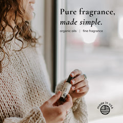 Broken Top Roll-On Perfume label closeup highlighting hand-crafted Sea Salt Surf aroma.