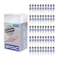 BRONC 50pcs cartridge needles 1001RL sealed pack for consistent lines