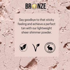 Bronze Cactus vegan, cruelty-free, dermatologist-tested clean beauty promise.