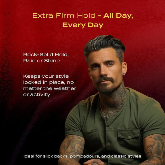 Applying BROSH Far East Hard Pomade for non-sticky, lightweight styling