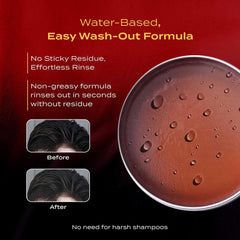 Hair with BROSH Far East Hard Pomade showing a medium shine finish