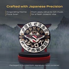 Water-based BROSH Far East Hard Pomade rinses clean with shampoo
