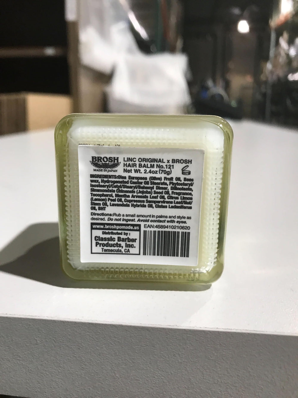 BROSH Hair Balm 121 olive oil infusion nourishes hair and skin.