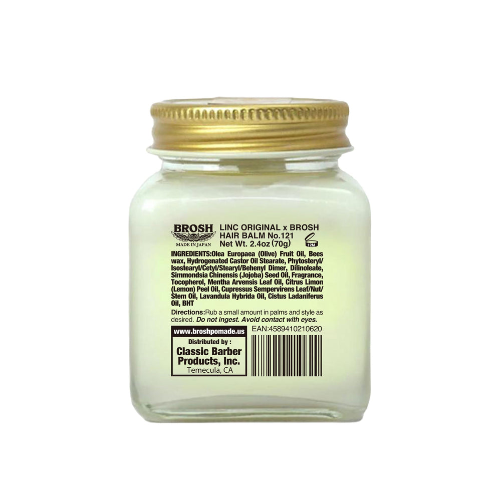Brosh Hair Balm 824 packaging reflects Japanese craftsmanship and premium formulation.