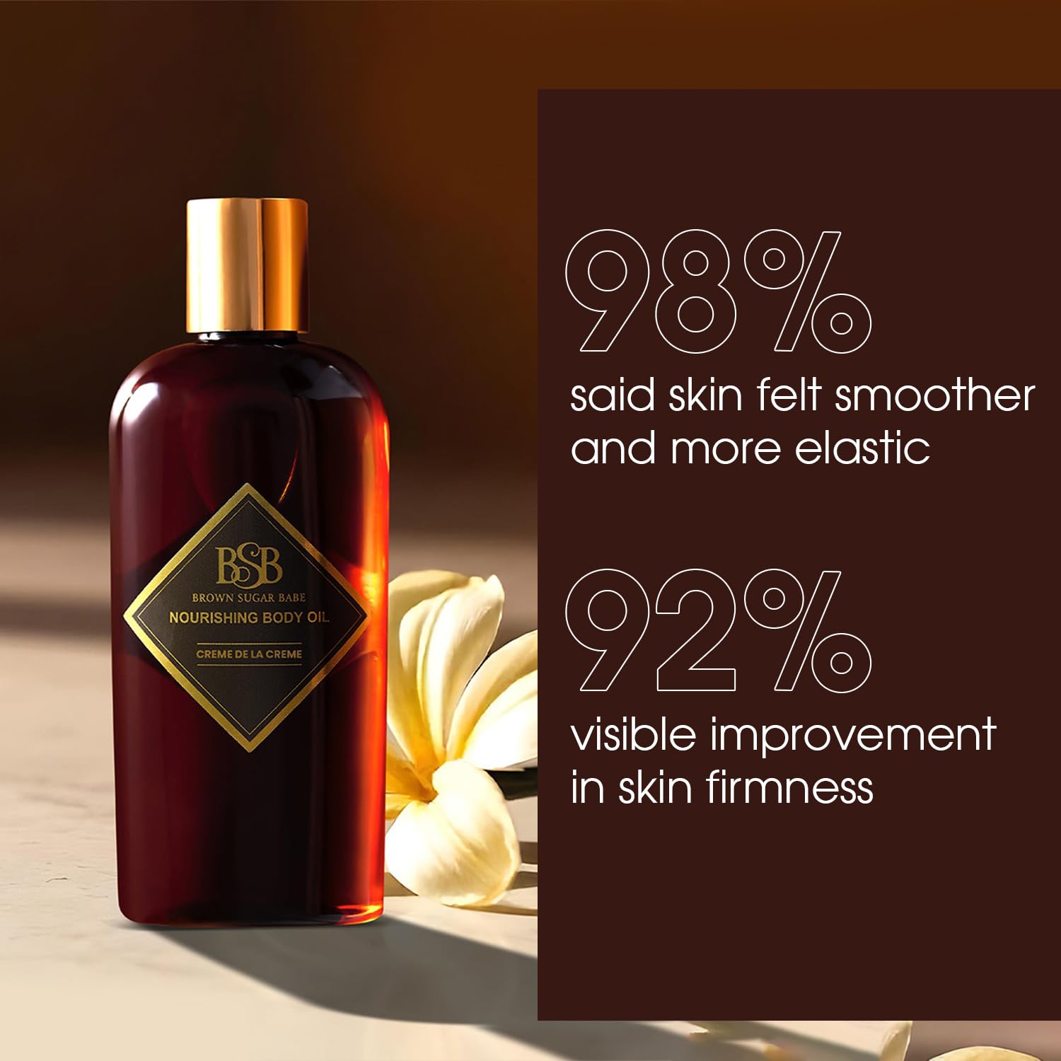Brown Sugar Babe Creme de la Creme after-shower application seals moisture