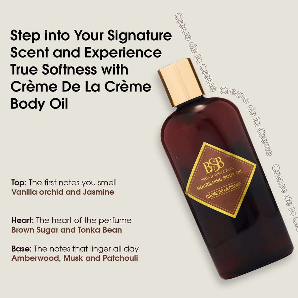 Brown Sugar Babe Creme de la Creme on-skin glow with soft, lasting fragrance
