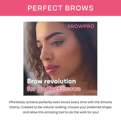 BrowPro Simone Stamp rounded shape for soft, natural look