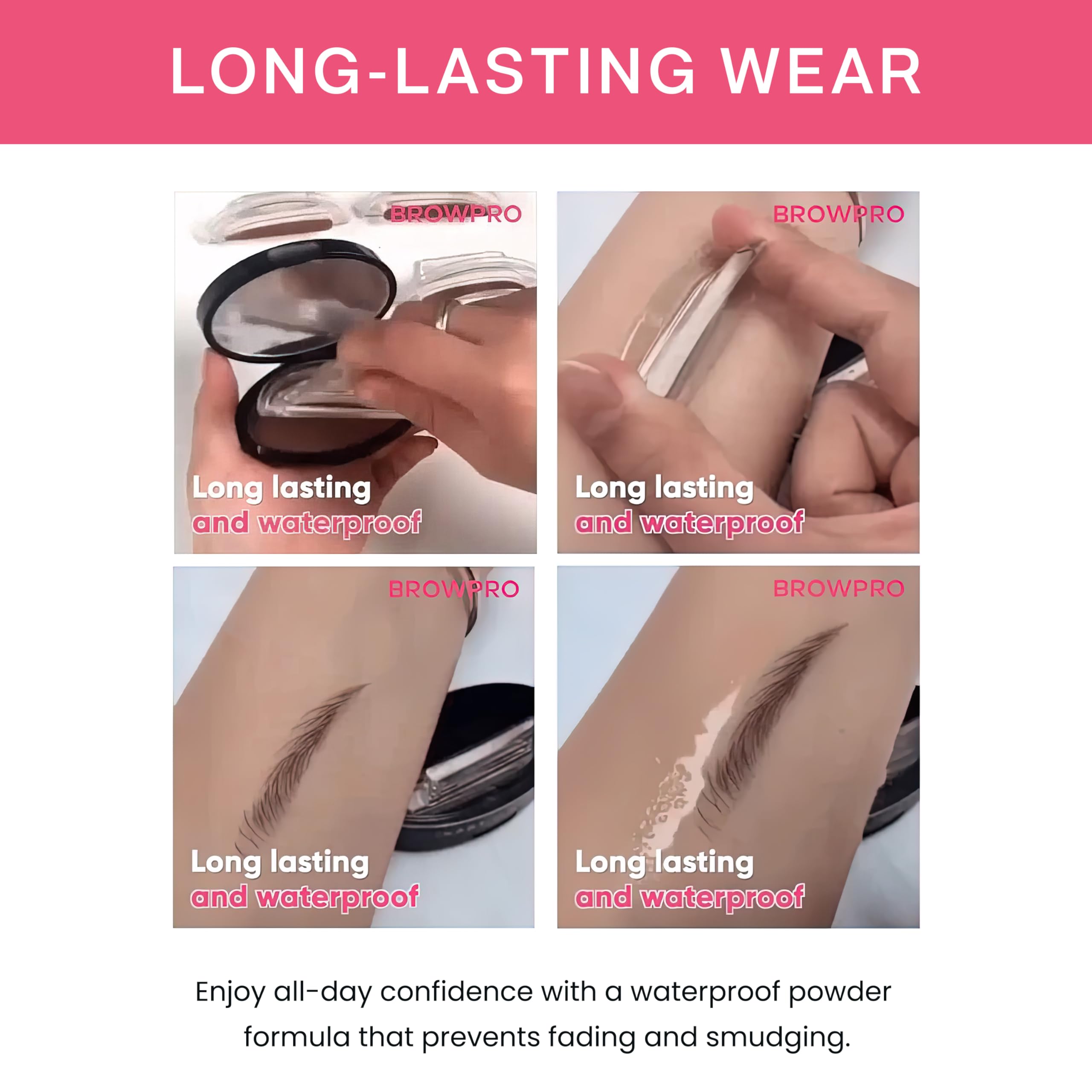 BrowPro Simone Stamp natural light brown color shade