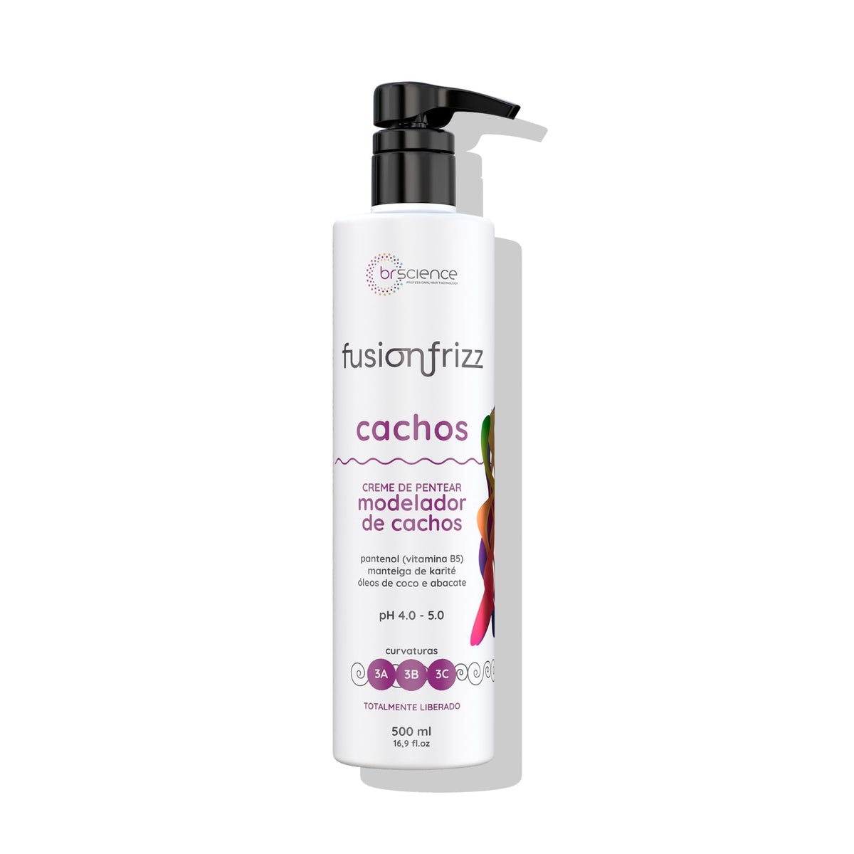 Brscience Fusionfrizz Curls bottle for daily hydration and frizz control.