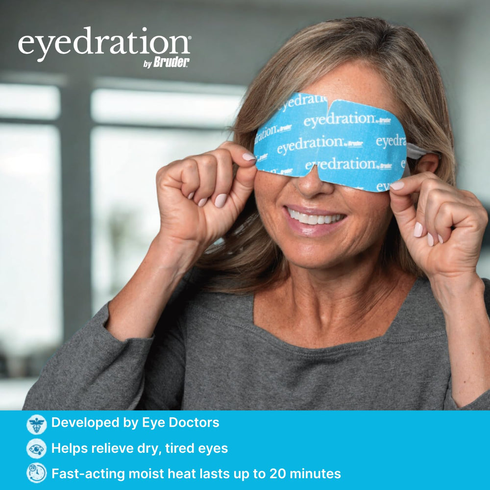 Bruder disposable single-use eye mask sachets, travel-friendly for on-the-go care