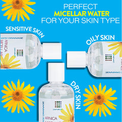 Bruizex Arnica Micellar Water suitable for post-procedure recovery and gentle cleansing.