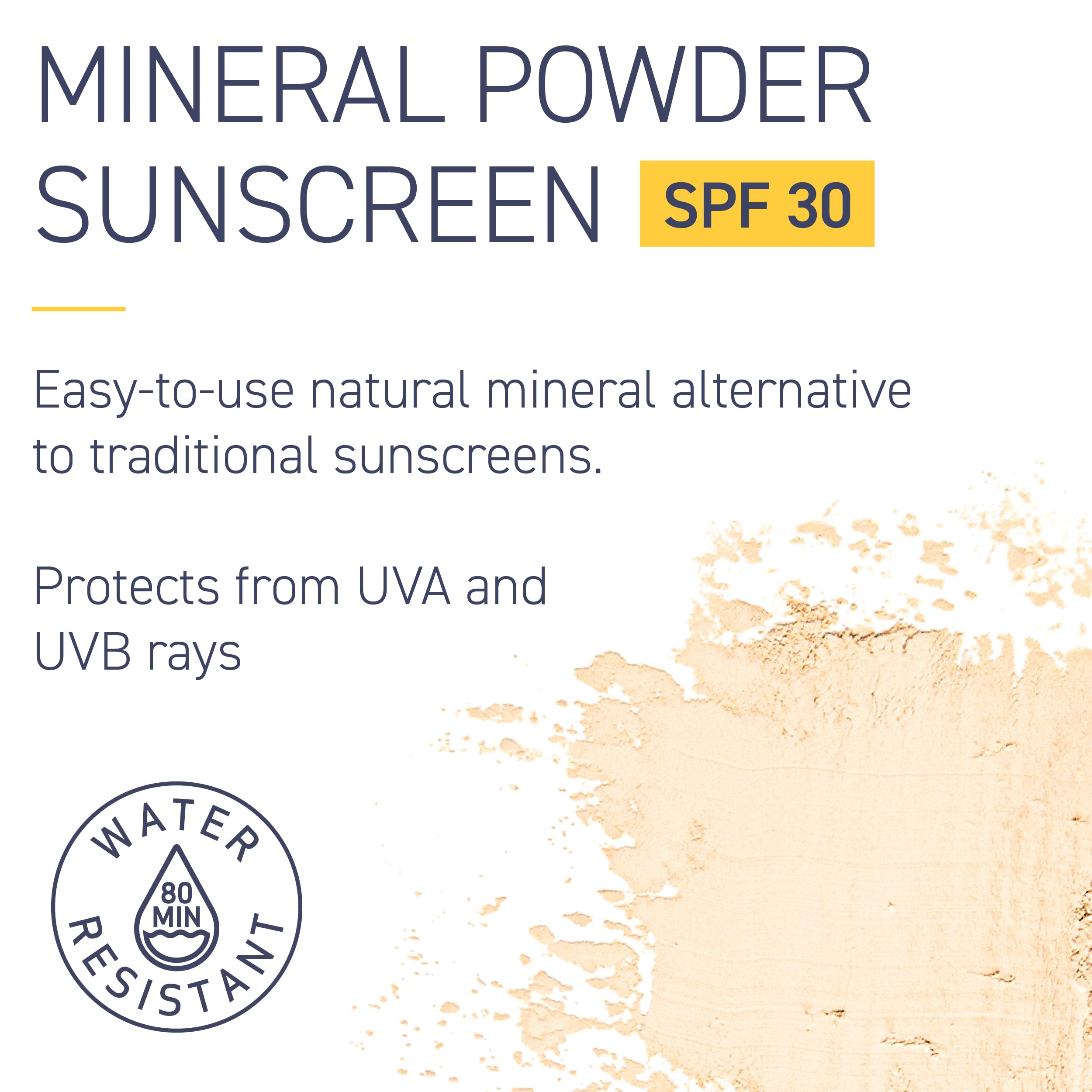 Close-up of Brush On Block applicator brush for smooth, sheer sunscreen application
