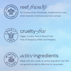 All-natural vegan sunscreen option designed for sensitive or reactive skin.