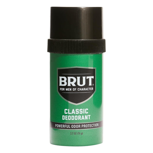 BRUT original fragrance 8-pack outer box shown for convenient daily use.