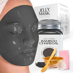 BRÜUN Jelly Mask jar with bamboo charcoal for deep cleansing and hydration