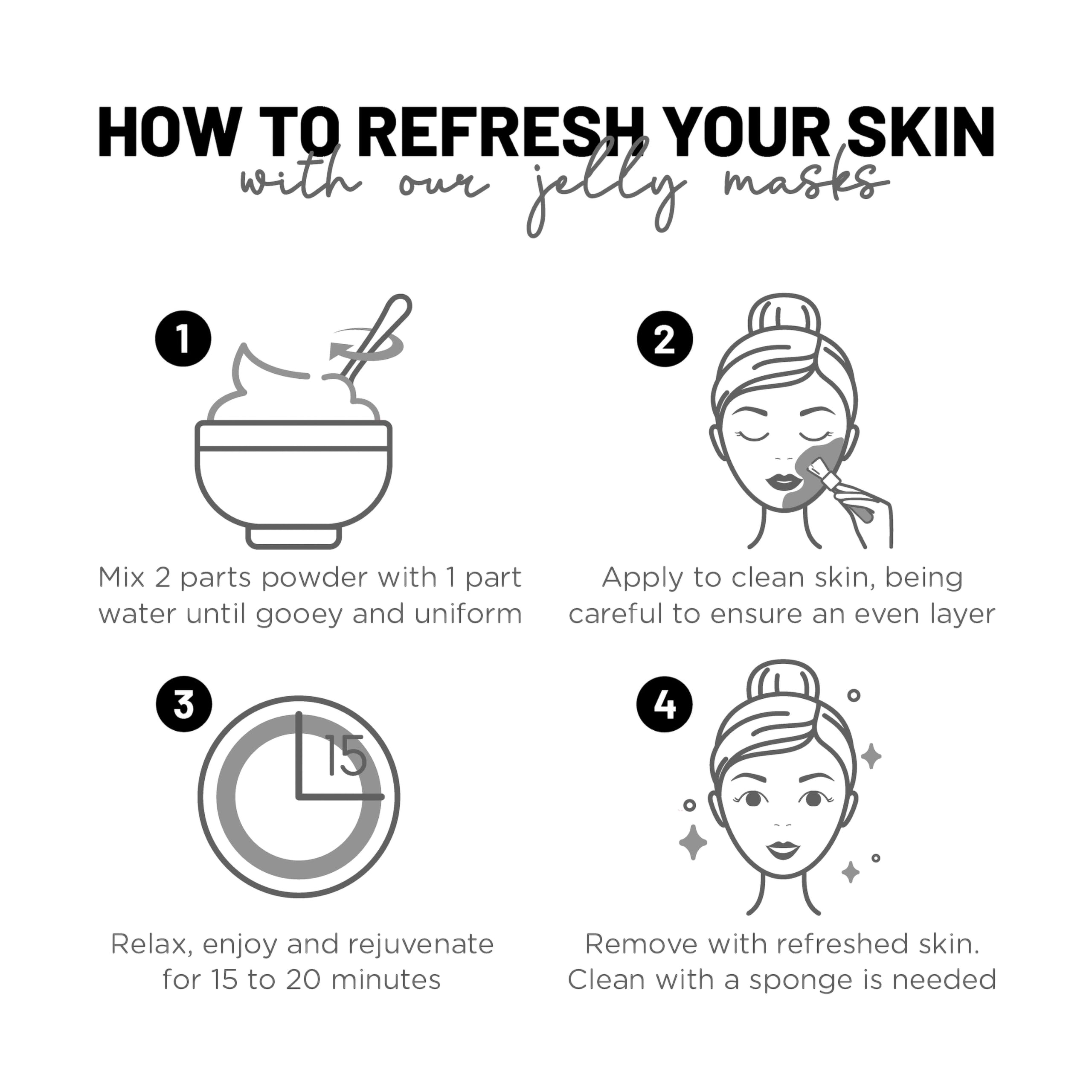 BRÜUN spa set packaging showcases full-face mask benefits