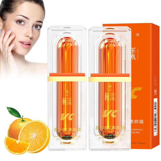 BSMAX Five Vitamin C Tone-Up Cream delivers a natural finish and brightening boost.