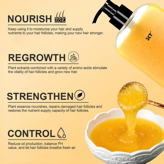 BSMAX Ginger Shampoo lather reveals rich foam for thorough cleansing.
