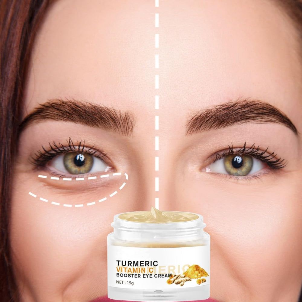 BSMKCL turmeric vitamin C Eye Cream applied in morning routine