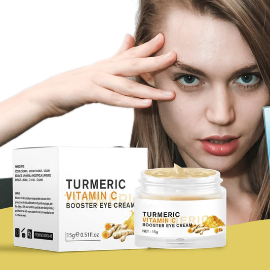 BSMKCL turmeric vitamin C Eye Cream packaging box highlights branding and ingredients