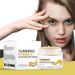 BSMKCL turmeric vitamin C Eye Cream packaging box highlights branding and ingredients