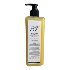 BT Body Spa turmeric body wash bottle ready for a spa-like cleanse.