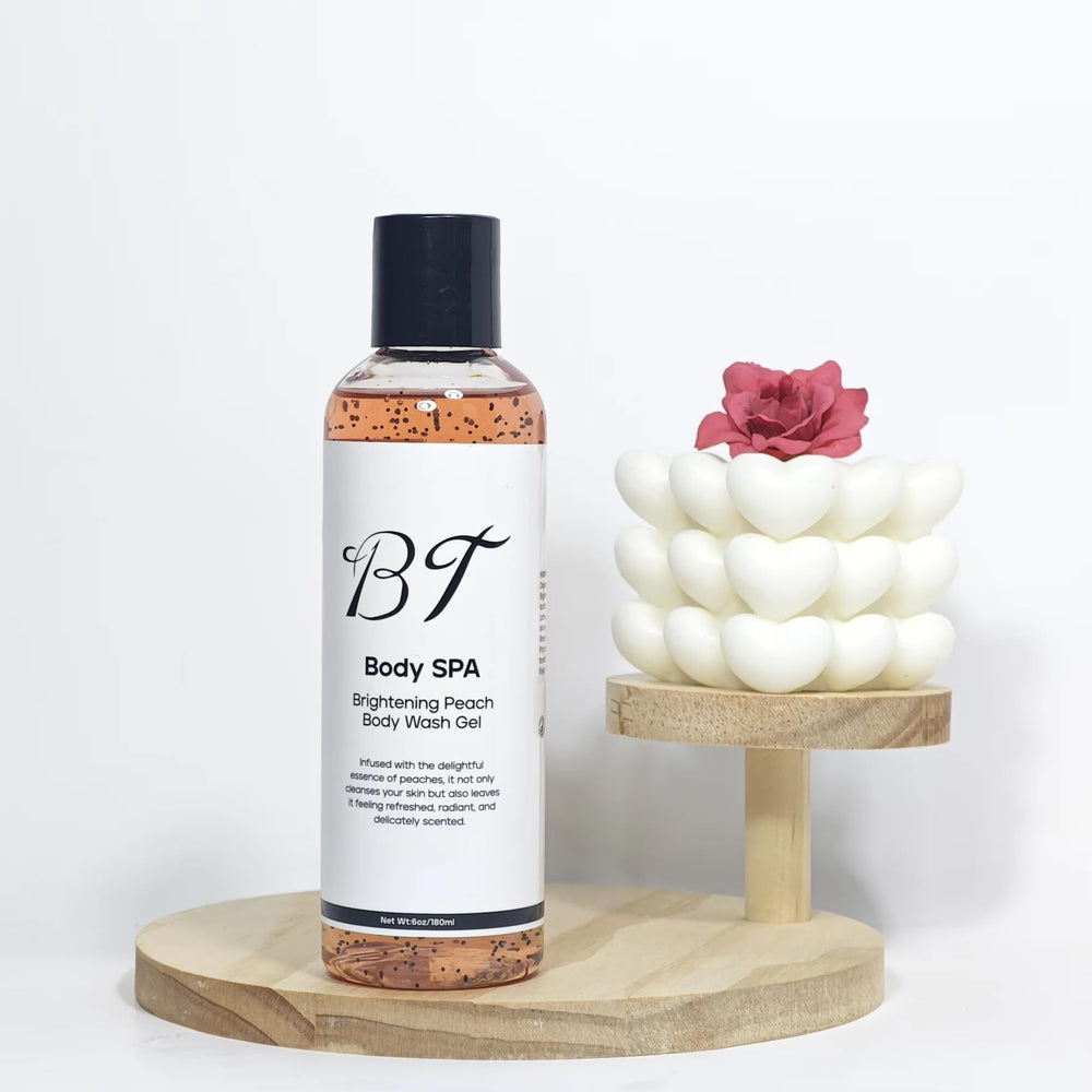 BT Body Spa vitamin C and turmeric blend closeup for revitalized skin appearance.