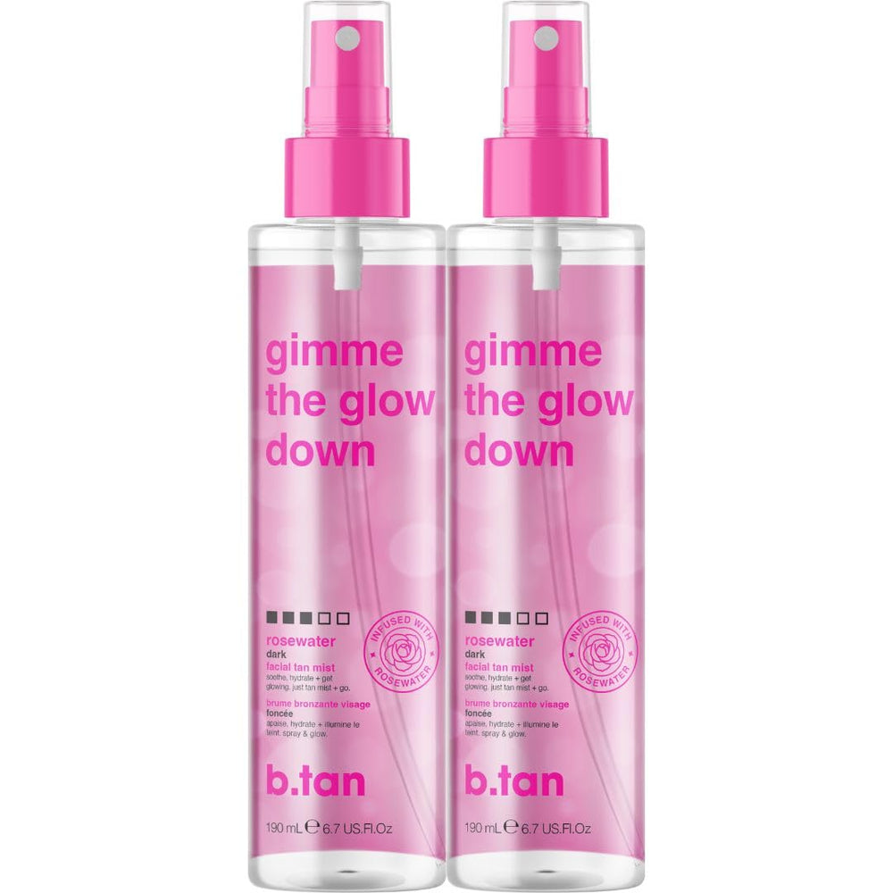 B.TAN Clear Face Tan Mist bottle for easy daily glow application