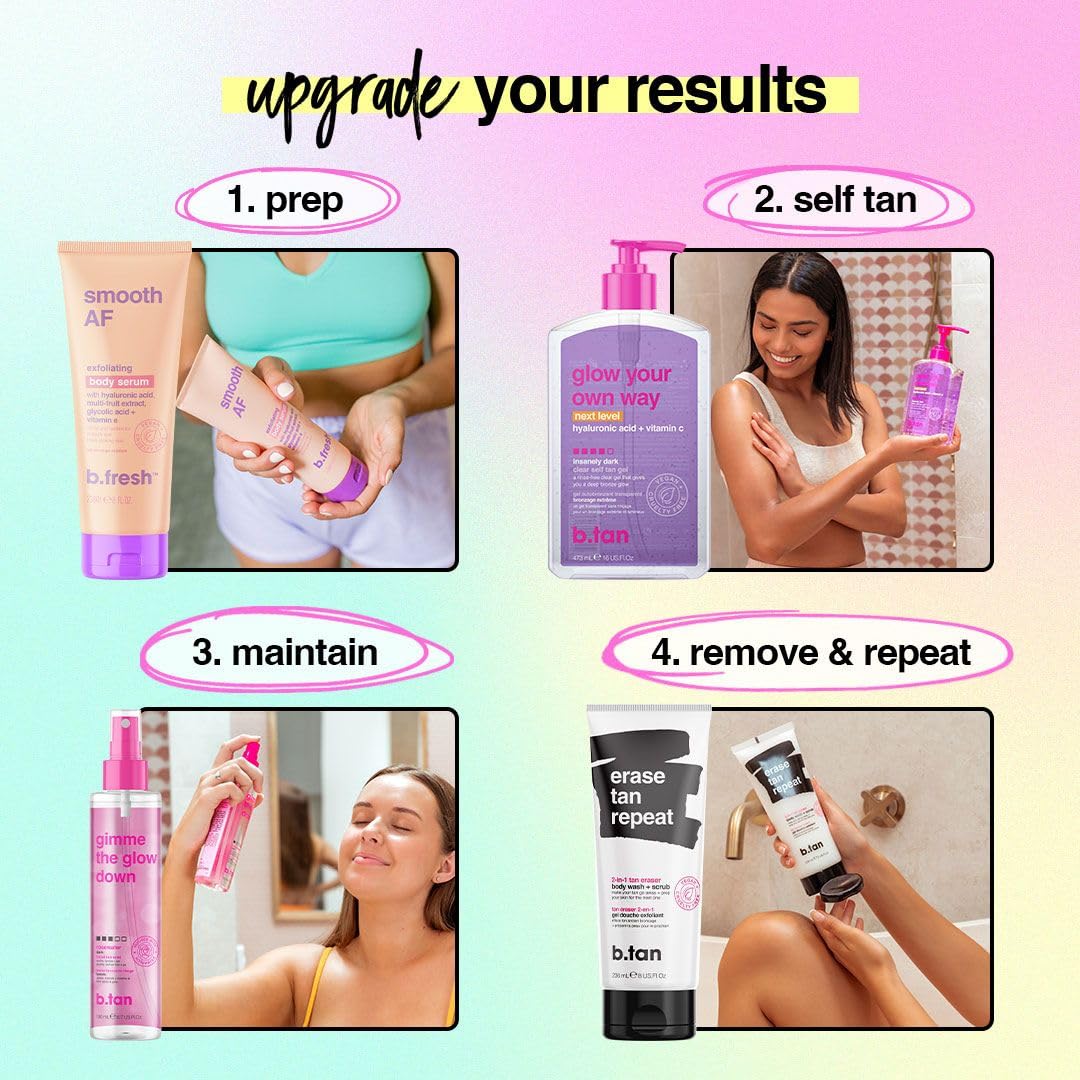 B.TAN transfer-resistant formula minimizes color transfer.