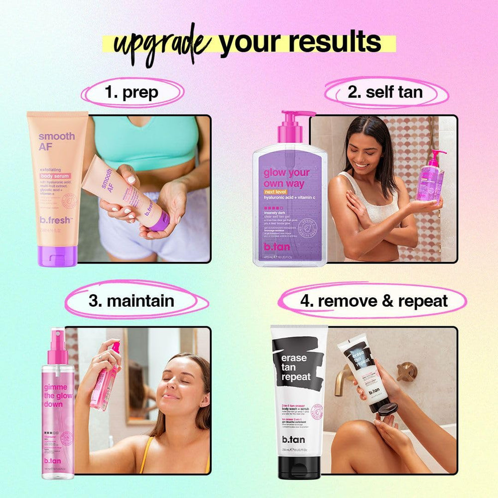 B.TAN transfer-resistant formula minimizes color transfer.