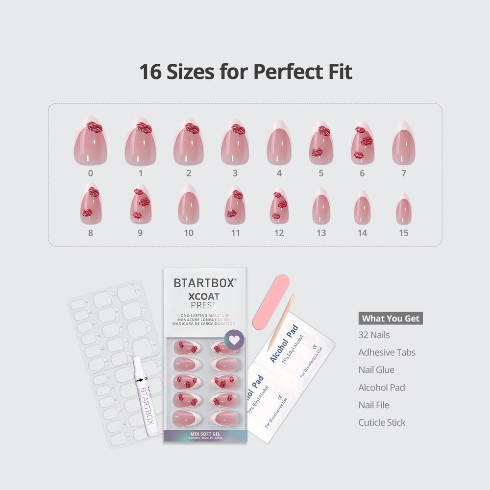 BTArtbox 16 sizes ensure proper fit and natural look