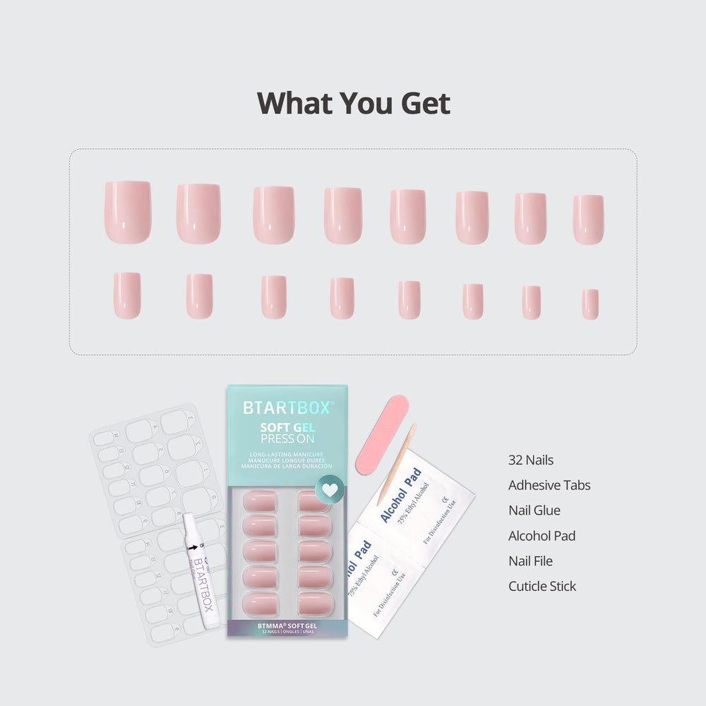BTArtbox 32 nails in 16 sizes for precise fit and style.