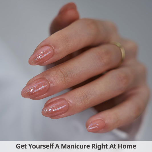 BTArtbox 32-piece nail kit with glue shown for easy at-home application.