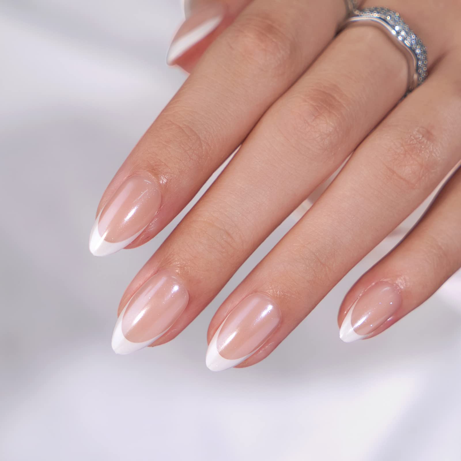 BTArtbox almond nails on display show natural everyday elegance.